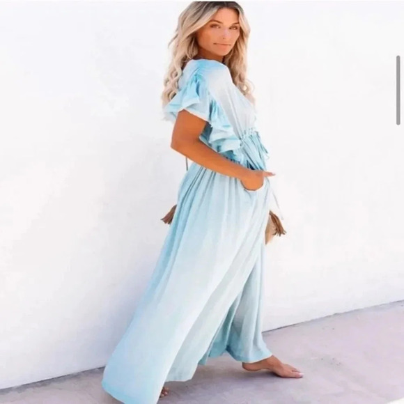 Vintage Bohemian Long Beach Dress - Picture 7 of 12